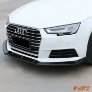 MARS Gloss Black Front Bumper Bar Lip Spoiler for AUDI A4 B9 Sedan & Avant 16-18