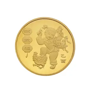 中國 2005年 賀歲生肖雞 普通流通紀念幣 生肖雞 紀念幣 一輪雞 卷拆包真 附贈壓克力小圓盒