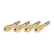 Rode HJA-4 3.5mm to 6.5mm TRS Headphone Adapters 4 pack for RØDECaster Pro
