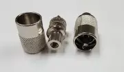 1 PIECE - CES - UHF MALE "TWIST-ON" CONNECTOR RG-58U CABLE RF # 62-2430