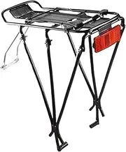 Cycle Back Rack | Aluminum Alloy Rear Seat Carrier Rack | Quick Release Shelf Support with Reflector, Pannier Stand, Maximum Load 50 Kg