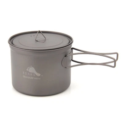 TOAKS Titanium Cup Folding Handle Camping Mug Outdoor Tableware