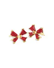 Kendra Scott Blair Drusy Stone Bow Stud Earrings in 14K Gold Plated