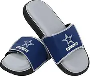FOCO Men's NFL Team Logo Sport Shower Foam Slide Flip Flop Sandals