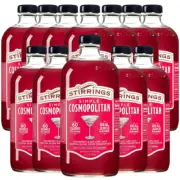 Stirrings Simple Cosmopolitan Cocktail Mix 750ml - Real Juice - 12 Pack