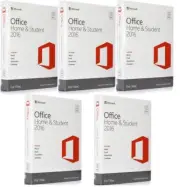 Microsoft Office Mac Home Student 2016 x 5 units