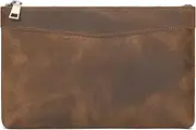 [HAMKVBPR] Men's Clutch Bag Men's Clutch Leather RFID Anti-Theft Brush Vintage Envelope Bag Handbags