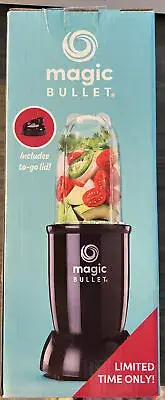 Magic Bullet Essential Personal Blender With Tall Liquid & To Go Lid 250W Motor
