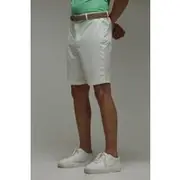 Mens White Man Active Slim Fit Golf 8.5inch Short