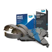 Bendix Front HD Brake Pads + Rear Shoes for Toyota Landcruiser FJ70RV FJ75RV 4.0