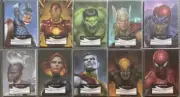 2022 UD Skybox Marvel Masterpieces Canvas Gallery Complete Set 1-10 Wolverine+