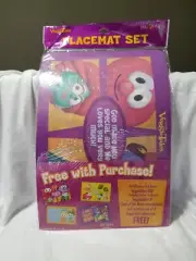 Big Ideas Veggie Tales Set Of 4 Plastic Placemats NEW - RARE!! New Old Stock