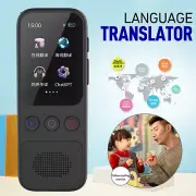 Black Portable Language Translator Device with 138 Languages Voice Translating