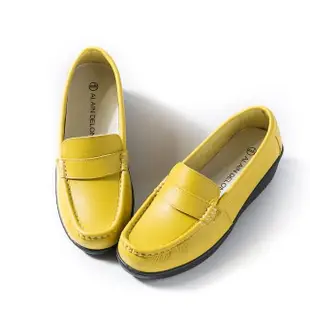 【ALAIN DELON 亞蘭德倫】柔軟舒適厚底休閒鞋A77215(黑 藍 黃)