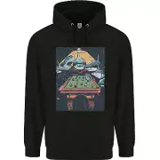 Pool Shark Snooker Player Mens 80% Cotton Hoodie