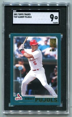 2001 Topps Traded Albert Pujols RC #T247 SGC 9 MINT