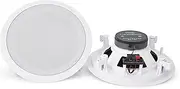 Pyle 2 Pair Flush 8” Mount in-Wall in-Ceiling 2-Way Home Speaker System Spring Loaded Quick Connections Dual Polypropylene Cone Polymer Tweeter Stereo Sound 250 Watts (PDIC1681RD)