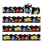 Black Bulletin Board Cute Borders Decal 68Ft Blackboard Stickers Blackboard