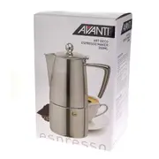 Avanti 4 Cup Art Deco Espresso Coffee Maker Percolator