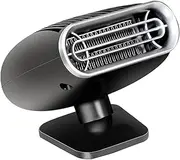 [NGUMMS] Portable Car Heater,360° Rotary Car Defogger Car Inside | 150W Fast Heating Car Camping Heater Winter 12v24v, Electric Heater Fan, Defroster