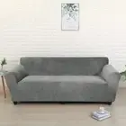 Velvet Elastic Sofa Cover for Corner Sofa L-shaped Couch Slipcover 1/2/3/4Seater