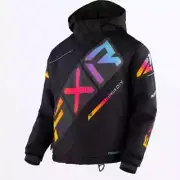 FXR Child CX Snowmobile Jacket Size 8 Black/Spectrum #230410-1053-08
