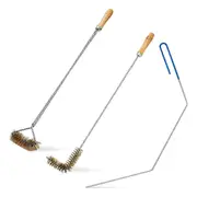 3 Pcs Fryer Cleaning Tools,Stainless Steel Deep Fryer Cleaning Tools,Basket Fryer Brush,Air Fryer Cleaning Brush Tools Photo Color