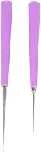HOMSFOU 2Pcs Bead Hole Reamer for Craft Easy to Use Pearl Beads Drill Puncher with Skid Handle for DIY Jewelry Making and Expanding Bead