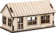 Educational Toys Jigsaw Puzzle Craft Kit Boys and Girls' DIY Wooden Model House Kit Miniature Realistic Scene for