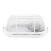 Nautical Bulkhead Light Fixture, White Outdoor Wall Light Fixture for Wall or...
