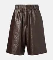 [Dries Van Noten] Dries Van Noten Satin Bermuda shorts AU 10 green