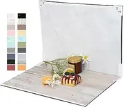 Photo Backdrop Board Product Photography: 10pcs 20patterns Table Top Food Background Kit - Flat Lay Props for Jewelry.(Small Size 16x11.5in)