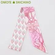 Hermes Twilly Scarf Silk Pink Horse Ladies S Rank