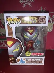 Funko Pop! Marvel Infinity Warps Iron Hammer Bobble Head Figure Glows In The Dk