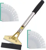4 Inch Razor Blade Scraper with 20Pcs Extra Metal Blades Multi-Purpose Heavy Dut
