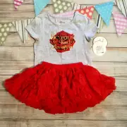 Tutu Couture Disney Beauty & the Beast Belle Red Rose Tutu and Shirt