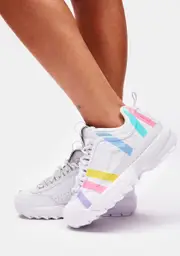 [Fila] Cotton Candy Disruptor II Stripe Sneakers