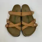 Birkenstock New w/ Box Franca Pecan Birkibuc Vegan Narrow Width- Select Size