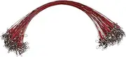 Mipcase 100Pcs Wire Trace Leader Bite Resistant Fishing Rigs Tackle Durable Fishing Accessory for Various Conditions Corrosion and Abrasion Resistant