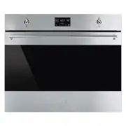 Smeg 70cm Pyrolytic 90L Oven with Clock - Stainless Steel