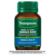 Thompsons One a Day Ginkgo 6000mg 60 Capsules