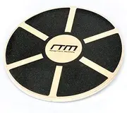 Heavy Duty 15.5" Wooden Balance Wobble Board with Non-Slip Pad Fitness for Balance Stability Rehabilitation and Strength Training