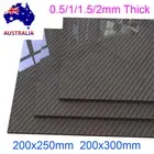 AU Carbon Fiber Fibre Sheet Plate Aerospace Grade for Carbon Parts 0.5/1/1.5/2mm