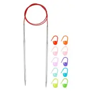Knitting Needles Size US 6 Stainless Steel 31" Circular Needle