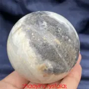0.85LB Natural amazonite ball quartz crystal sphere 65mm reiki healing XQ921