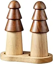 Solid Wood Freshly Ground Pepper Grinder Manual Pepper Grinder Wood Grinding Jar Adjustable Coarseness Sea Salt Shaker