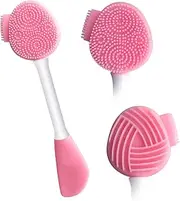 MUIIGOOD Silicone Face Scrubber Face Mask Brush Exfoliating Lip Brush Cleansing Brush Cleansing Brush Exfoliating Blackhead Skin Care Tool for Women Grilling