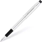 Personalised Cross Century II Lustrous Chrome Luxury Fountain Pen with Fine Nib