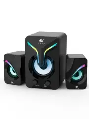 OROW Computer Speakers,Mini PC Speakers with Subwoofer,2.1 Desktop Speaker wi...