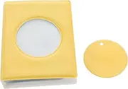 Toddmomy Mini Photo Collect Book Hollow Photocard Binder with Sleeves Elegant Yellow Photo Album for Memories Picture Holder for Creative Gifting and Documenting Special Moments